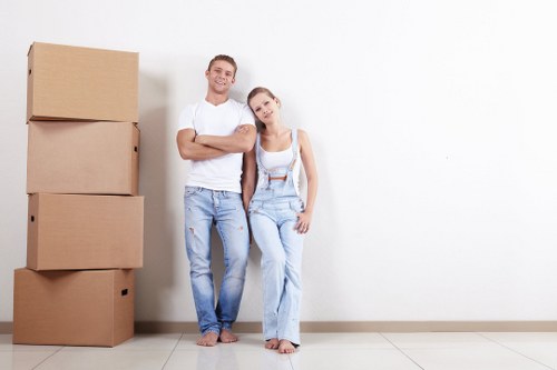 Commercial moving team planning a business relocation in Hounslow