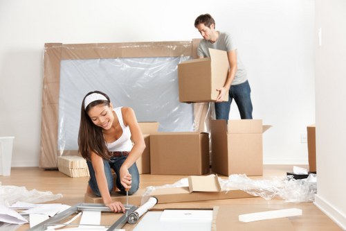 Local removals vehicle loading commercial items in Hounslow