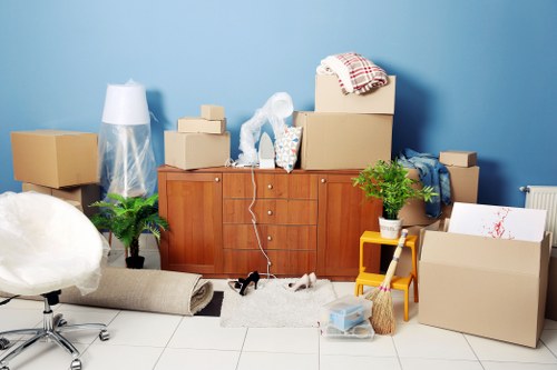 Removal van loaded for a local Hounslow move