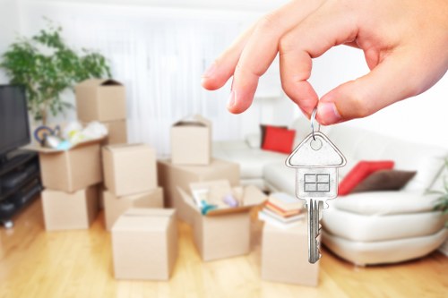 Packed boxes and careful loading for a Hounslow home removal