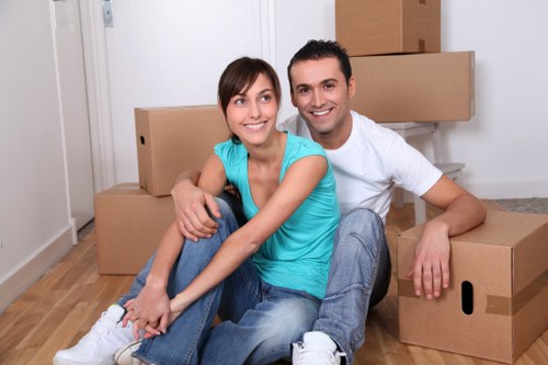 Office relocation materials prepared for a business move