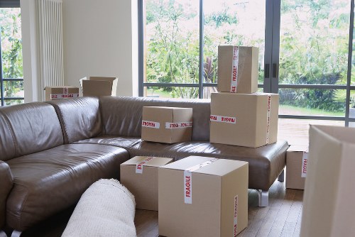 Checklist and packing materials for a house move